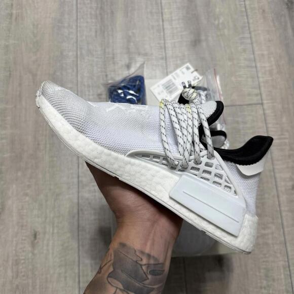 Adidas x NMD HU Human Race Pharrell Williams GY0092 Core White Size 4 Men main image 8